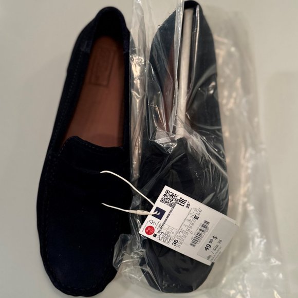 Zara - Boys Shoes - Mocasin Classico Navy Blue NEW with TAGS / BOX - Picture 3 of 7